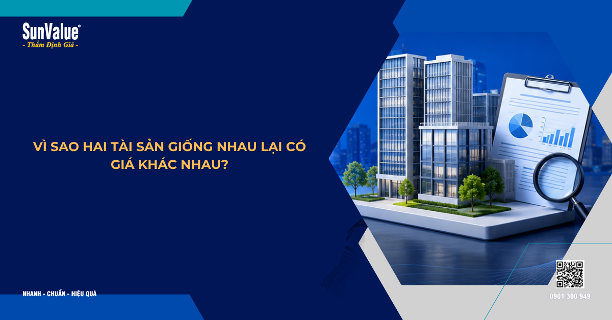 VÌ SAO HAI TÀI SẢN GIỐNG NHAU LẠI CÓ GIÁ KHÁC NHAU?