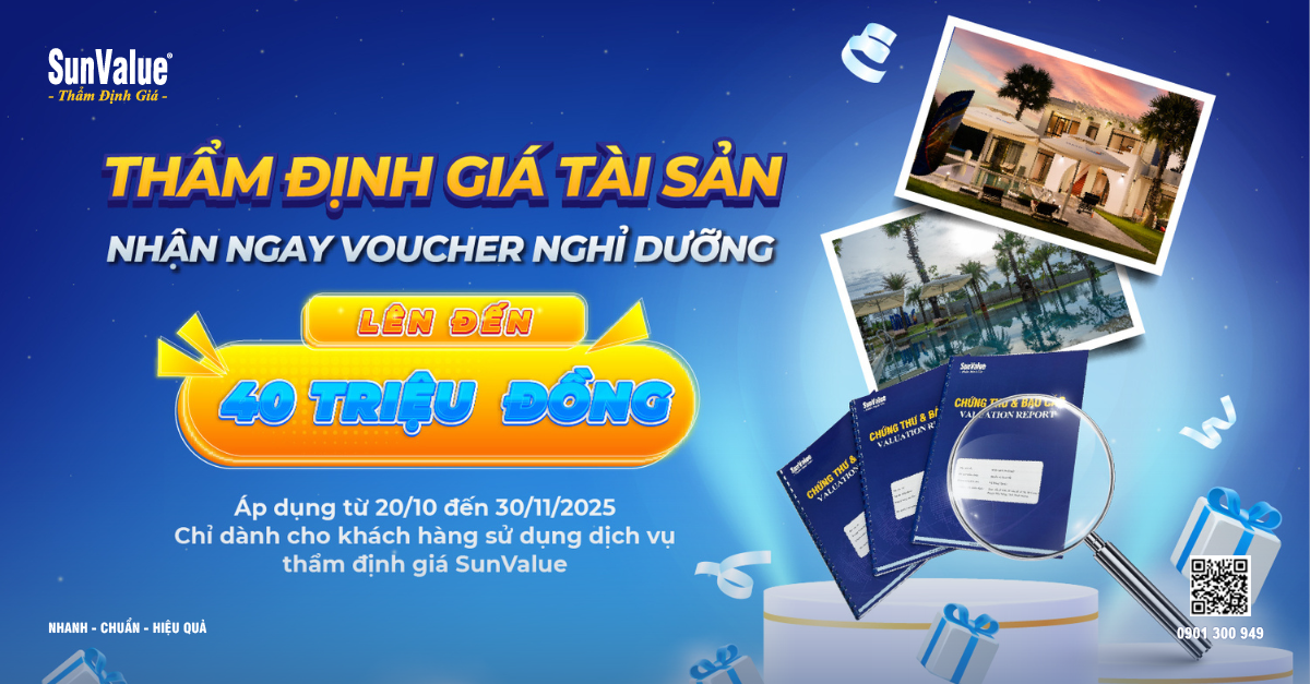 THẨM ĐỊNH GIÁ HOÀNG QUÂN ƯU ĐÃI LỚN – TẶNG KỲ NGHỈ DƯỠNG MIỄN PHÍ ĐẾN 40 TRIỆU ĐỒNG TẠI SUNNY RESORT