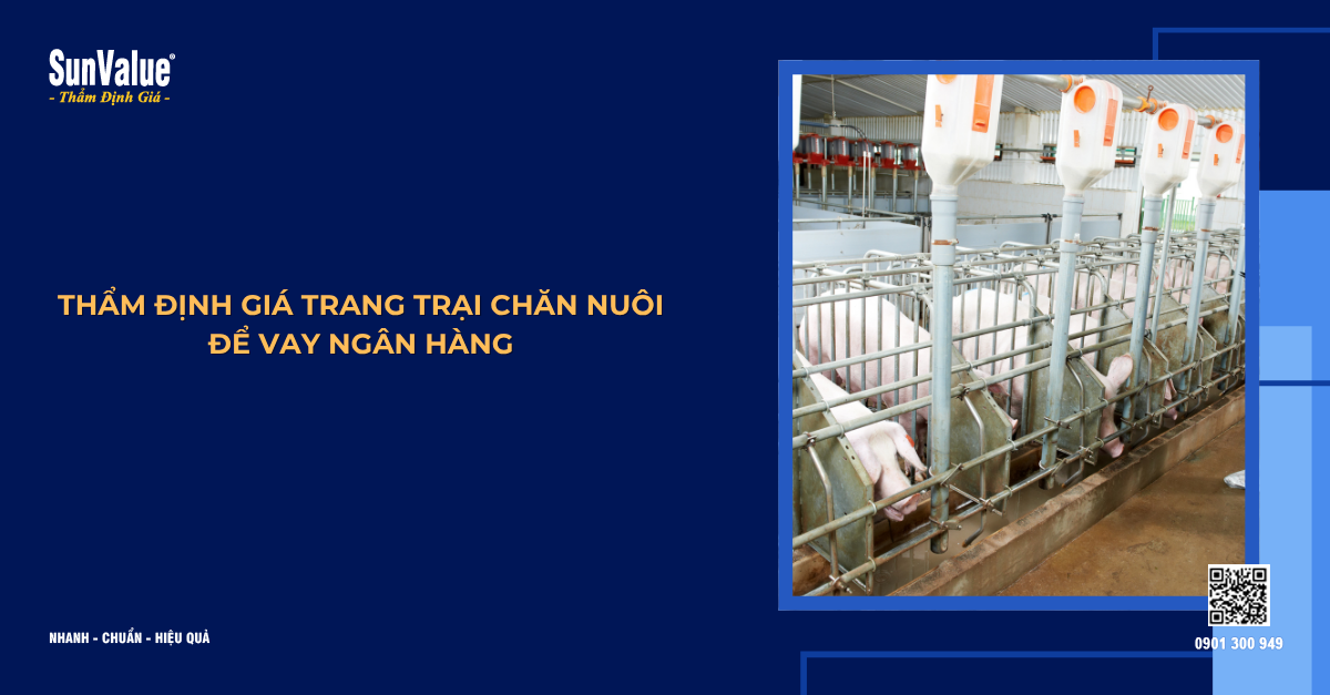 THẨM ĐỊNH GIÁ TRANG TRẠI CHĂN NUÔI ĐỂ VAY NGÂN HÀNG