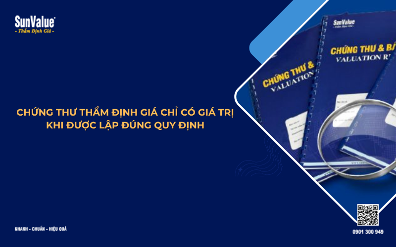 chứng thư thẩm định giá