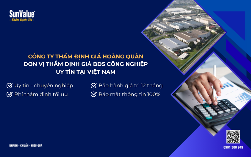 công ty thẩm định giá bất động sản công nghiệp uy tín