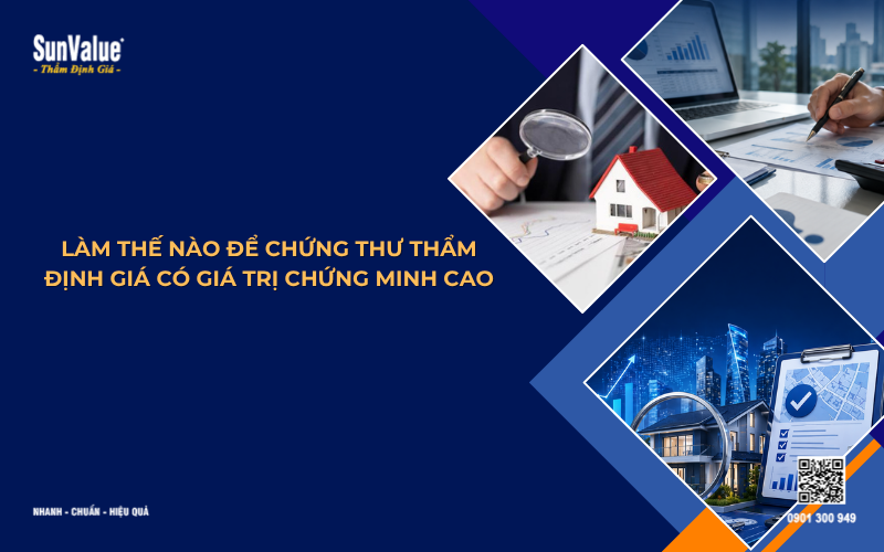 làm thế nào để chứng thư thẩm định giá có giá trị cao
