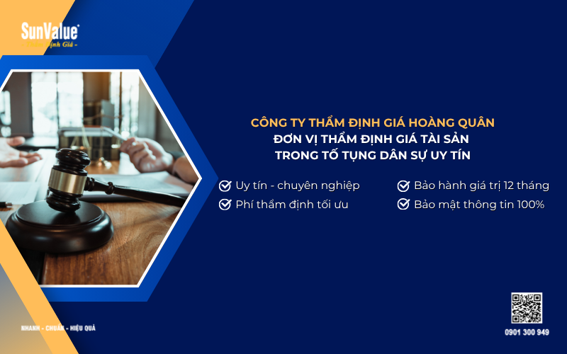 công ty thẩm định giá tài sản tố tụng dân sự uy tín