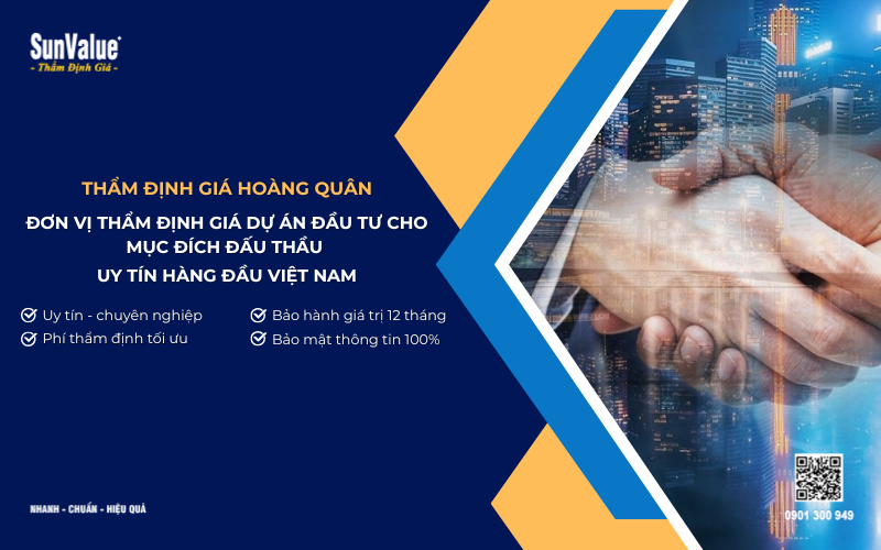 thẩm định giá dự án đầu tư, thẩm định giá đât, thẩm định giá đấu thầu