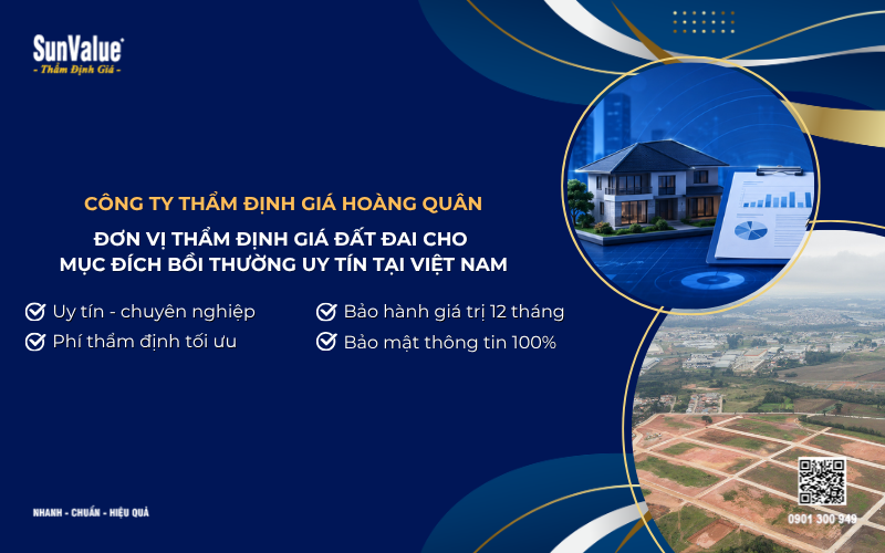 đơn vị thẩm định giá đất bồi thường uy tín