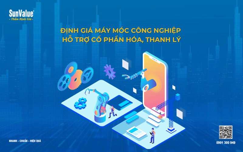 định giá máy móc công nghiệp phục vụ cổ phần hóa