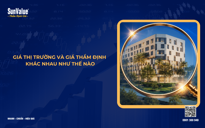 giá thị trường và giá thẩm định khác nhau như thế nào