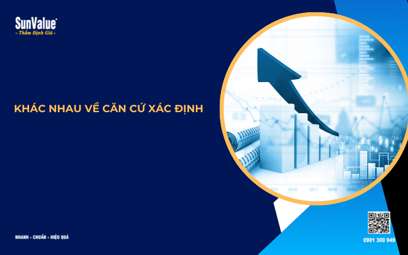 khác nhau về căn cứ xác định