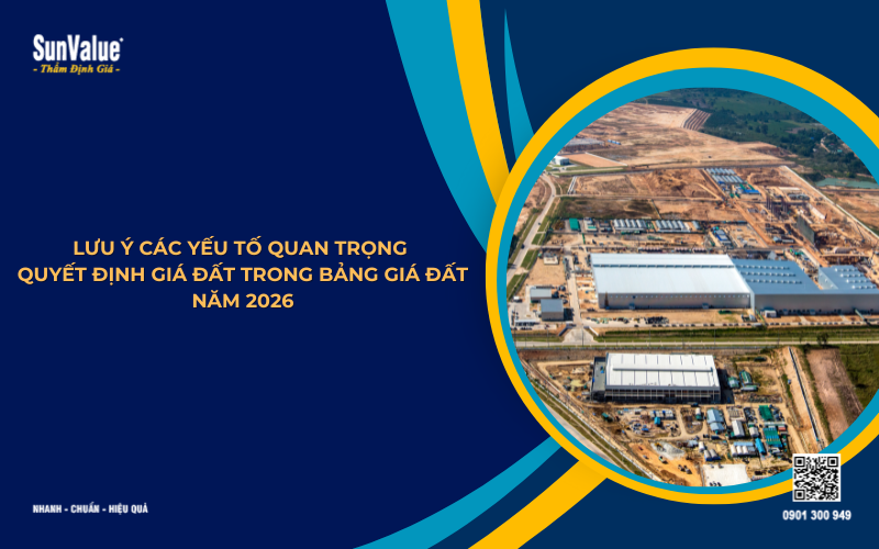 các yếu tối ảnh hưởng đến bảng giá đất