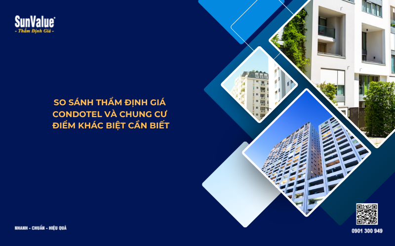 so sánh thẩm định giá condotel và căn hộ khách sạn