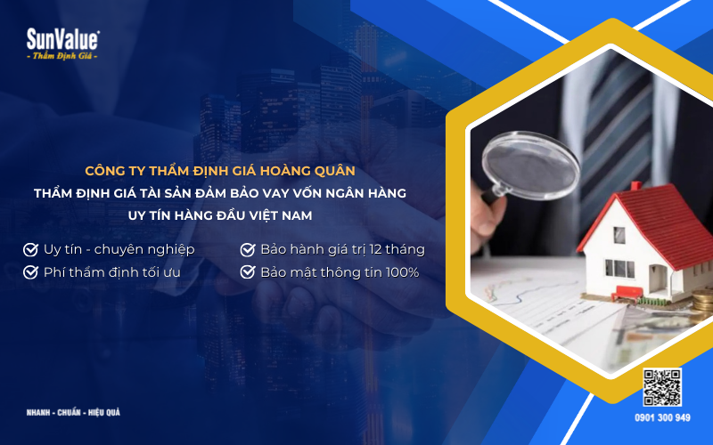 công ty thẩm định giá tài sản đảm bảo vay vốn ngân hàng uy tín