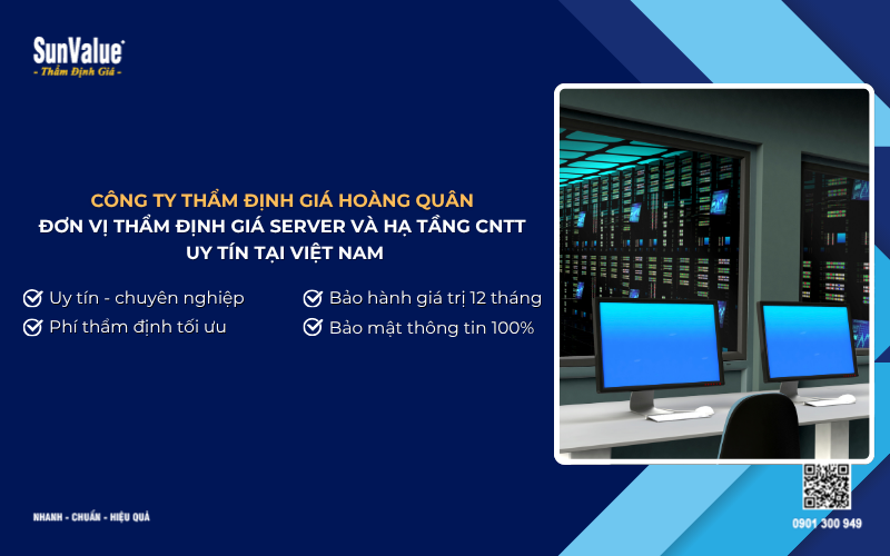 công ty thẩm định giá máy chủ server uy tín