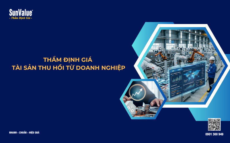 thẩm định giá tài sản phục vụ thu hồi từ doanh nghiệp