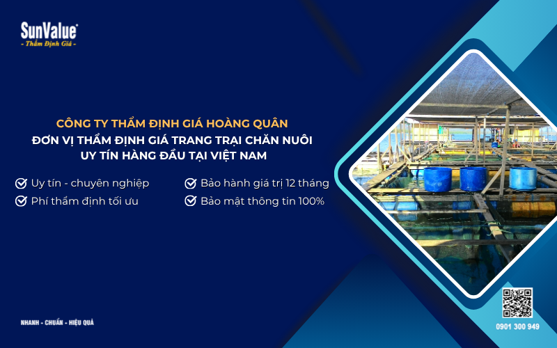 công ty thẩm định giá trang trại chăn nuôi uy tín hàng đầu Việt Nam