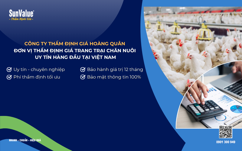 công ty thẩm định giá trang trại chăn nuôi uy tín