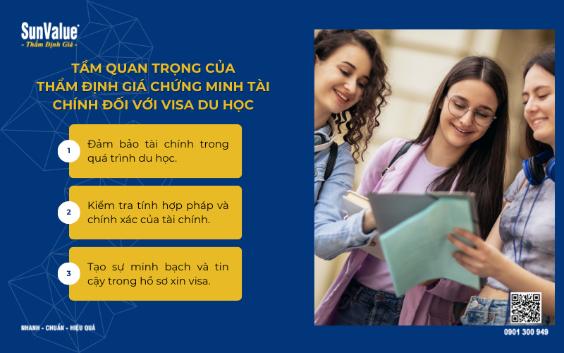 Tầm quan trọng thẩm định giá chứng minh tài chính du học, visa du học 2
