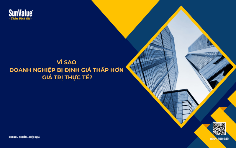vì sao doanh nghiệp bị định giá thấp hơn giá trị thực tế