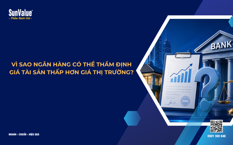 vì sao ngân hàng có thể thẩm định giá thấp hơn thị trường