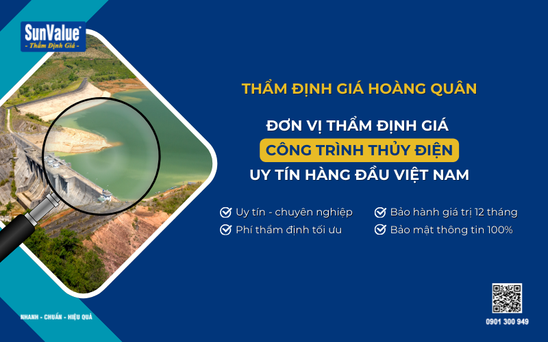 Công ty thẩm định giá công trình thủy điện uy tín
