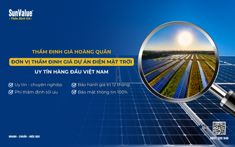 công ty thẩm định giá dự án đầu tư điện mặt trời