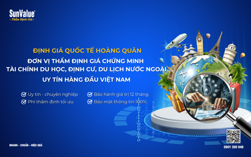 Công ty thẩm định giá chứng minh tài chính đi nước ngoài uy tín