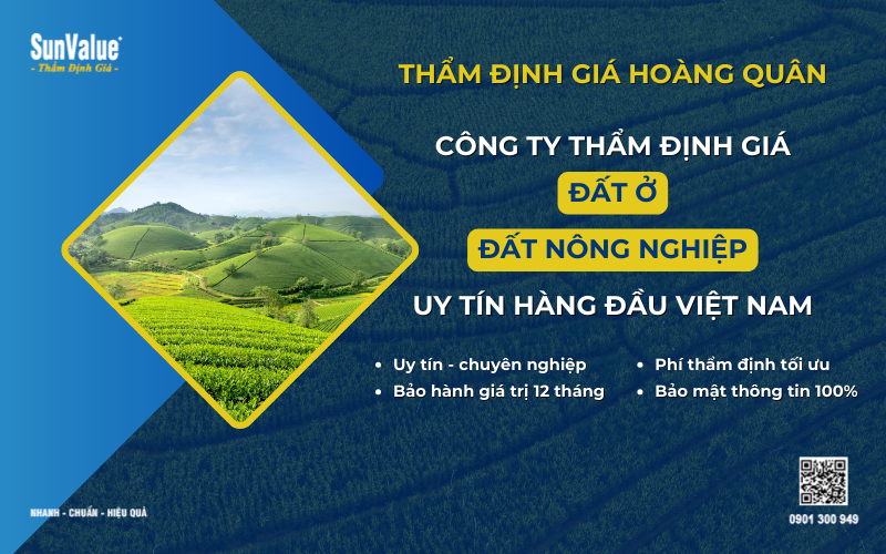 công ty thẩm định giá đất nông nghiệp, thẩm định giá đất ở uy tín