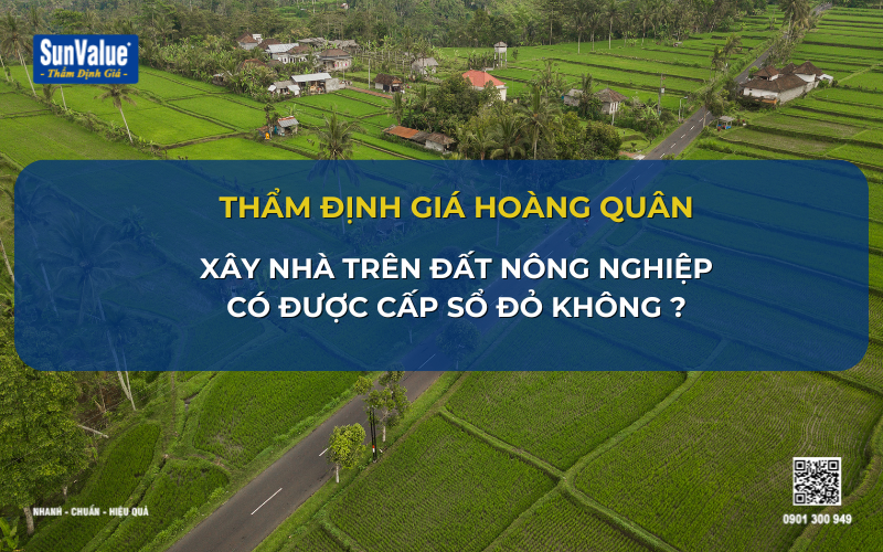 Thẩm định giá đất nông nghiệp